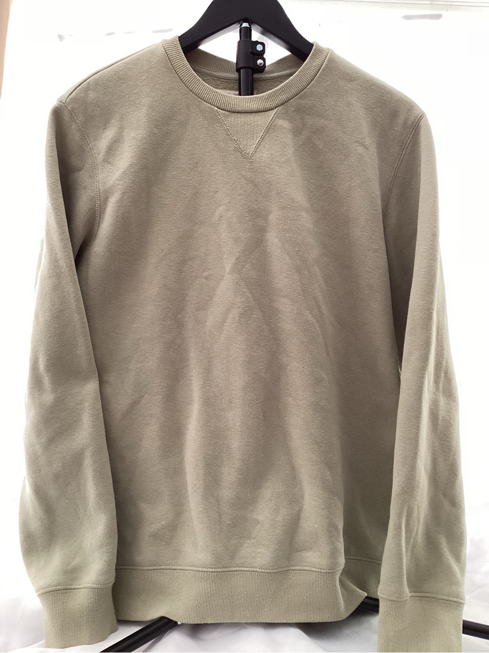 PacSun Men's Crewneck Sweatshirt in Olive Green
